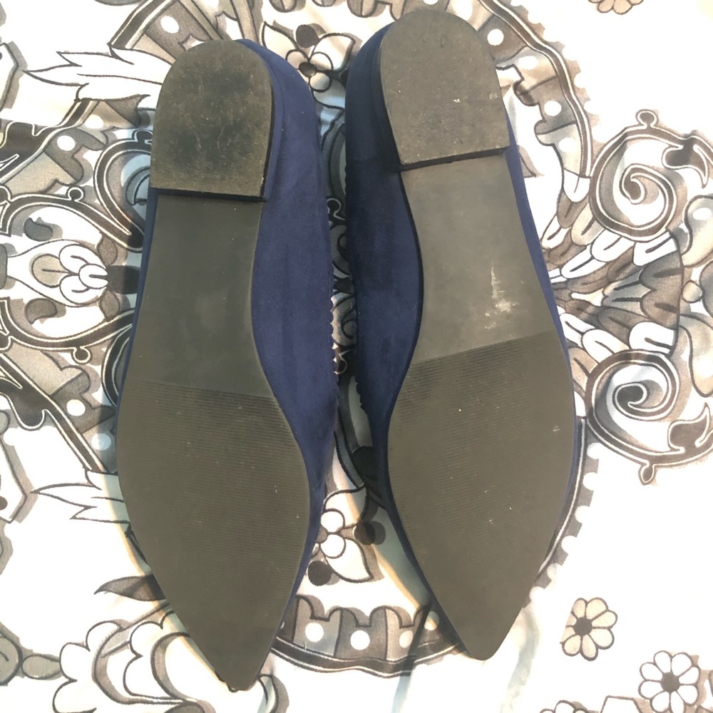 SOLD! Kaari Blue Navy Flats - Picture 3 of 6